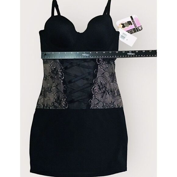 Fit Smoothing Shaping Slip Tummy Control Black Size M “All Cinched Up” - Picture 4 of 5